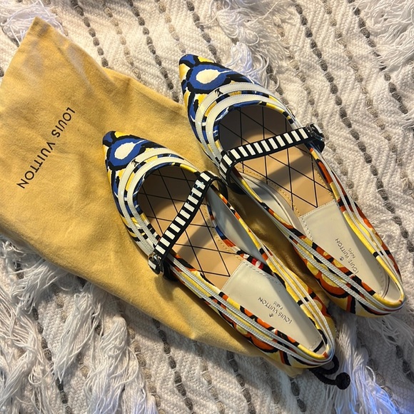 NWT/NEVER WORN Louis Vuitton Pointed Ballet Flats w/ Dust Bag - Picture 1 of 4